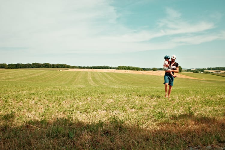Mountainbikepaden, velden en regen