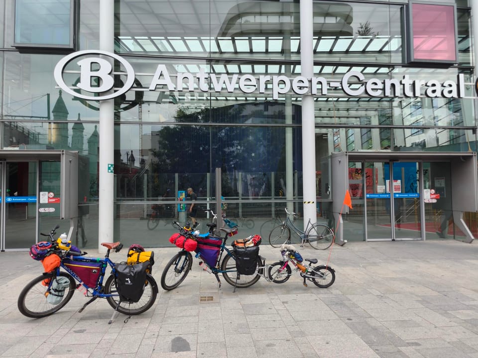 Fiets met trein, altijd een feest